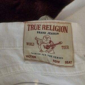 True Religion Off-White Men's Jeans